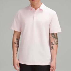 Lululemon Men’s Evolution Short-Sleeve Polo Shirt Oxford - Strawberry Milkshake